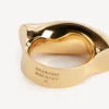 Anel Eisa em ouro brilhante