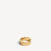 Anel nano mini link para mulher em ouro brilhante