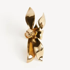 Anel para o mindinho «Bloom» para mulher em ouro brilhante