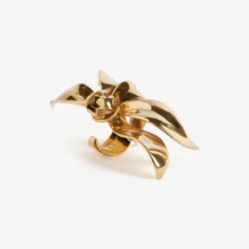 Anel para o mindinho «Bloom» para mulher em ouro brilhante