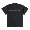Apenas para uso interno T-shirt virada do avesso «Preto» 787358TQVU21083