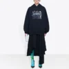 Balenciaga autêntico, tamanho grande, preto 620947TIVA21000