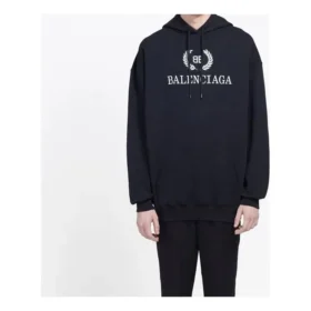 Balenciaga BB para homem com logótipo no peito, preto 556143TDV521000