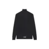 Balenciaga FW21 Alphabet de manga comprida para homem, Preto 661749444B81077