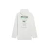 Balenciaga FW21 para homem, com logótipo e estampado alfabético, corte largo, branco 662424TKVF89085