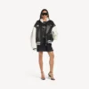 Balenciaga | Jaqueta universitária em colaboração com a NBA em preto/branco