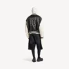 Balenciaga | Jaqueta universitária em colaboração com a NBA em preto/branco