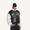 Balenciaga | Jaqueta universitária em colaboração com a NBA em preto/branco