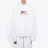 Balenciaga para homem com estampado alfabético, branco, corte largo 620973TIVD49000