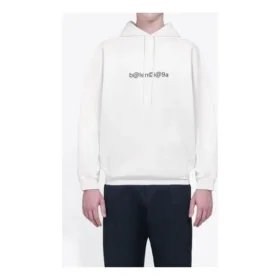 Balenciaga para homem com logótipo criativo no peito, estilo retro, branco 570811TIV519040 Balenciaga para homem com logótipo criativo no peito, estilo retro, branco 570811TIV519040