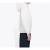 Balenciaga para homem com logótipo criativo no peito, estilo retro, branco 570811TIV519040