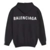 Balenciaga para homem, com logótipo grande impresso nas costas, preta 556143TAV371000