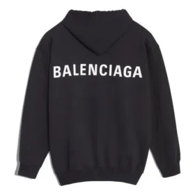 Balenciaga para homem, com logótipo grande impresso nas costas, preta 556143TAV371000
