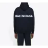 Balenciaga para homem, com logótipo grande impresso nas costas, preta 556143TAV371000