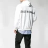Balenciaga para homem com logótipo nas costas, branca, 556143TAV379000