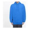 Balenciaga para homem com logótipo nas costas e estampado alfabético, azul, 570811THV798077