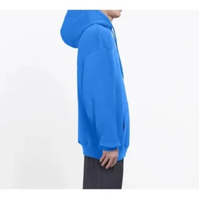 Balenciaga para homem com logótipo nas costas e estampado alfabético, azul, 570811THV798077