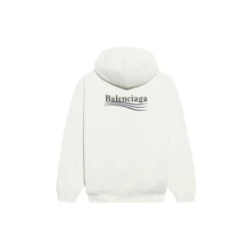 Balenciaga para homem com padrão alfabético da Political Campaign bordado, branco, 600583TKVI99084
