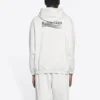 Balenciaga para homem com padrão alfabético da Political Campaign bordado, branco, 600583TKVI99084