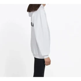 Balenciaga para homem, costas com logótipo grande, cor sólida, estampado branco 508184TYK549000