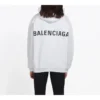 Balenciaga para homem, costas com logótipo grande, cor sólida, estampado branco 508184TYK549000