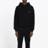 Balenciaga para homem, peito branco e preto, logótipo pequeno, preto, 556145TYK271000