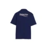 Balenciaga para homem, Political Campaign, versão grande, manga curta, azul-marinho 641675TIV521195