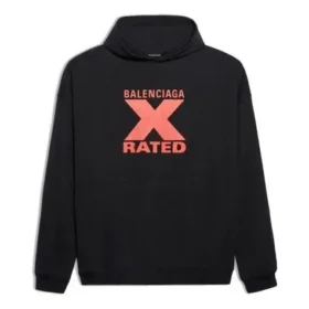 Balenciaga para homem X-Rated Preto Vermelho Preto 620973TIVA81076