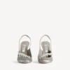 Balenciaga para mulher | Slingback Manolo Blahnik em cinzento plume