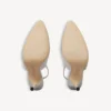 Balenciaga para mulher | Slingback Manolo Blahnik em cinzento plume
