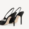 Balenciaga para mulher | Slingback Manolo Blahnik em preto