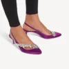 Balenciaga para mulher | Slingback Manolo Blahnik em violeta