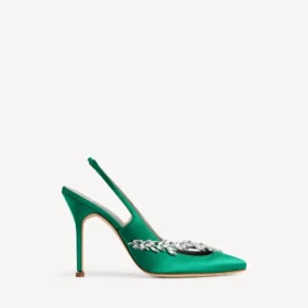 Balenciaga para mulher | Slingback Manolo Blahnik na cor «grass»