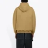 Balenciaga Paris para homem, camisola com estampado de louro em tecido polar, cáqui 570811TIV259605