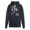 Balenciaga Speedhunters para homem, camisola com capuz e estampado Boysband, manga comprida, azul-marinho 541873TCV371055
