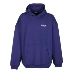Balenciaga SS21 para homem, estampado, azul, 620973TIV531195