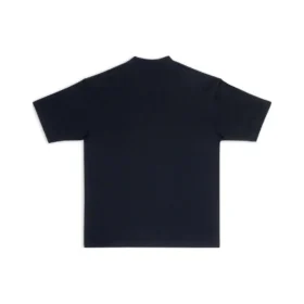 Balenciaga SS21 para homem, manga curta com logótipo estampado, preto 612966TIV541070
