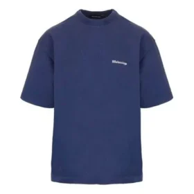 Balenciaga SS21 Retro de manga curta azul para homem 612966TJV874866