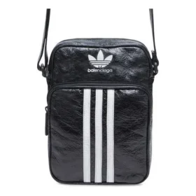 Balenciaga x adidas Bolsa de ombro pequena “Black White” 721850210M41091