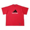 Balenciaga x adidas Oversized T-Shirt «Red» 712398TNVA66278
