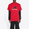 Balenciaga x adidas Oversized T-Shirt «Red» 712398TNVA66278
