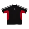 Balenciaga x adidas T-shirt, corte médio, «Black Red» 712401TNVA61003