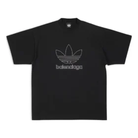 Balenciaga x adidas Trefoil T-shirt «Preto Branco» 723976TNVN81070