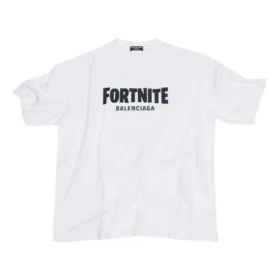 Balenciaga x FORTNITE T-shirt, corte médio, “Branco” 612966TLVO39040