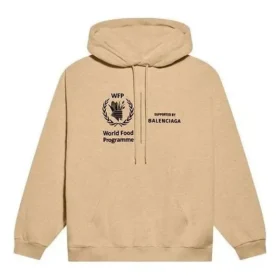 Balenciaga x Programa Alimentar Mundial – Hoodie de corte médio «Beige» 600583TJVK49605
