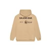 Balenciaga x Programa Alimentar Mundial – Hoodie de corte médio «Beige» 600583TJVK49605
