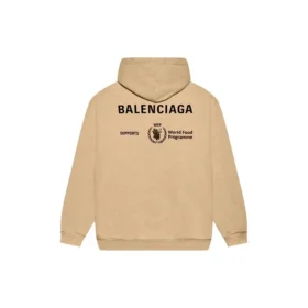 Balenciaga x Programa Alimentar Mundial – Hoodie de corte médio «Beige» 600583TJVK49605