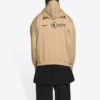 Balenciaga x Programa Alimentar Mundial – Hoodie de corte médio «Beige» 600583TJVK49605