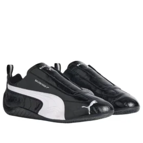Balenciaga x Puma Speedcat em couro «Black White» 847148WSDSB1090