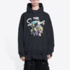 Balenciaga x THE SIMPSONS Hoodie de algodão, corte largo «Black» 674986TLVG81000